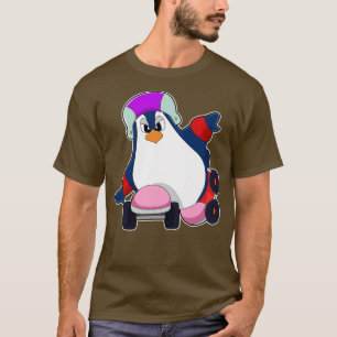 Penguin as Inline Skater with Inline Skates T-Shirt