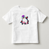 Penguin as Inline Skater with Inline Skates