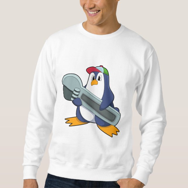Penguin as Mechaic with Tool Sweatshirt (Front)