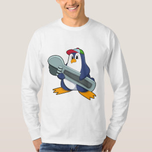 Penguin as Mechaic with Tool T-Shirt