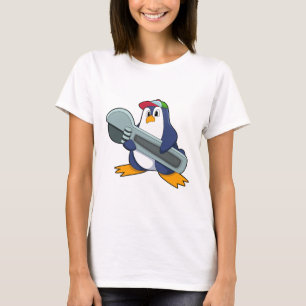 Penguin as Mechaic with Tool T-Shirt