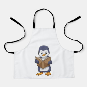 Penguin as Nerd with Book Apron