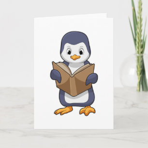 Penguin as Nerd with Book Card