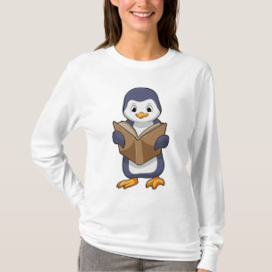 Penguin as Nerd with Book T-Shirt