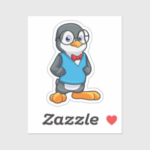 Penguin as Nerd with Glasses