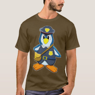Penguin as Policewoman with Handbag T-Shirt