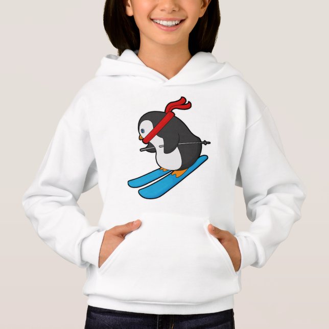Penguin as Skier with Ski (Front)
