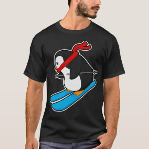 Penguin as Skier with Ski 1 T-Shirt