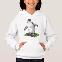 Penguin as Snowboarder with Snowboard