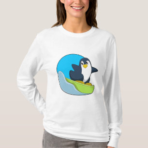 Penguin as Snowboarder with Sonowboard.PNG T-Shirt