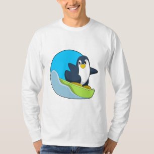 Penguin as Snowboarder with Sonowboard.PNG T-Shirt