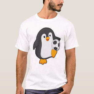 Penguin as Soccer player with Soccer ball T-Shirt