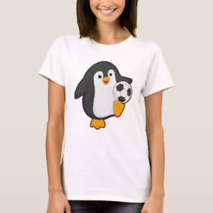 Penguin as Soccer player with Soccer ball T-Shirt