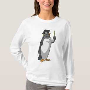 Penguin as Teacher with Pointer T-Shirt