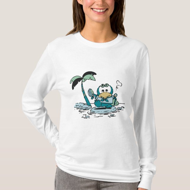 Penguin at Beach Tshirts and Gifts (Front)