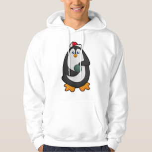 Penguin at Bowling with Bowling ball Hoodie