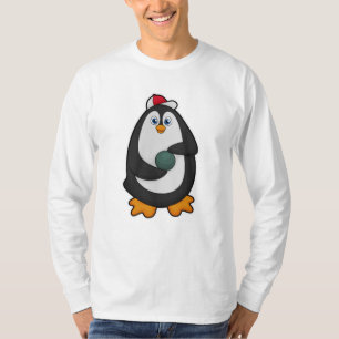 Penguin at Bowling with Bowling ball T-Shirt