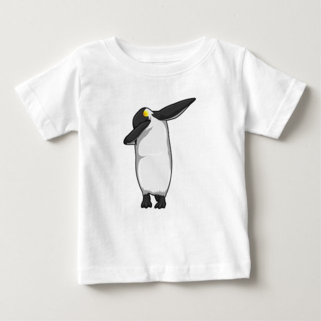 Penguin at Hip Hop Dance Dab Baby T-Shirt (Front)