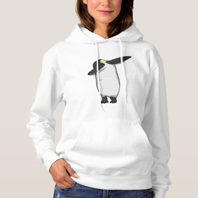 Penguin at Hip Hop Dance Dab Hoodie (Front)