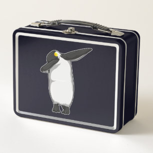 Penguin at Hip Hop Dance Dab Metal Lunch Box
