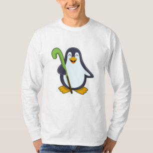 Penguin at Hockey with Hockey bat T-Shirt