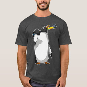 Penguin at Hockey with Hockey stick T-Shirt
