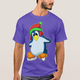 Penguin at Ice skating with Ice skates 3 T-Shirt