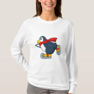 Penguin at Ice skating with Ice skates.PNG T-Shirt