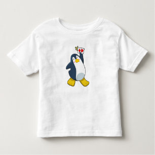 Penguin at Poker with Poker cards Toddler T-Shirt