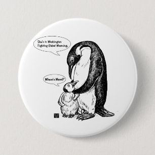 Penguin Awareness 7.5 Cm Round Badge