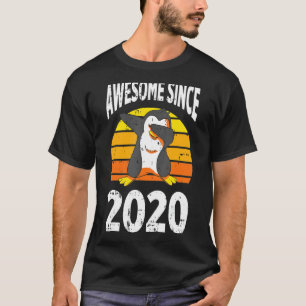 Penguin Awesome Since 2020 2nd Birthday 2 Years Ol T-Shirt