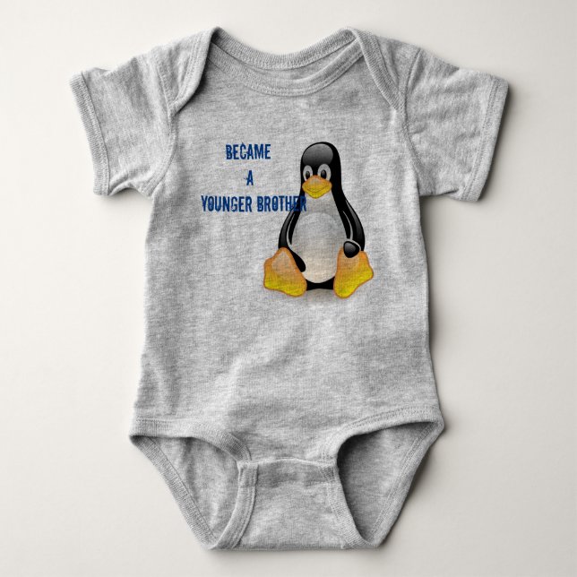 Penguin  baby bodysuit (Front)