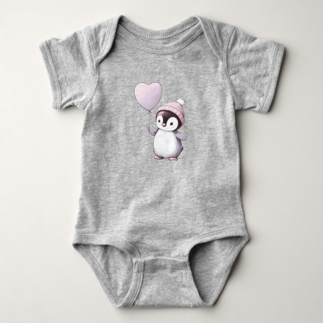 Penguin Baby Bodysuit (Front)