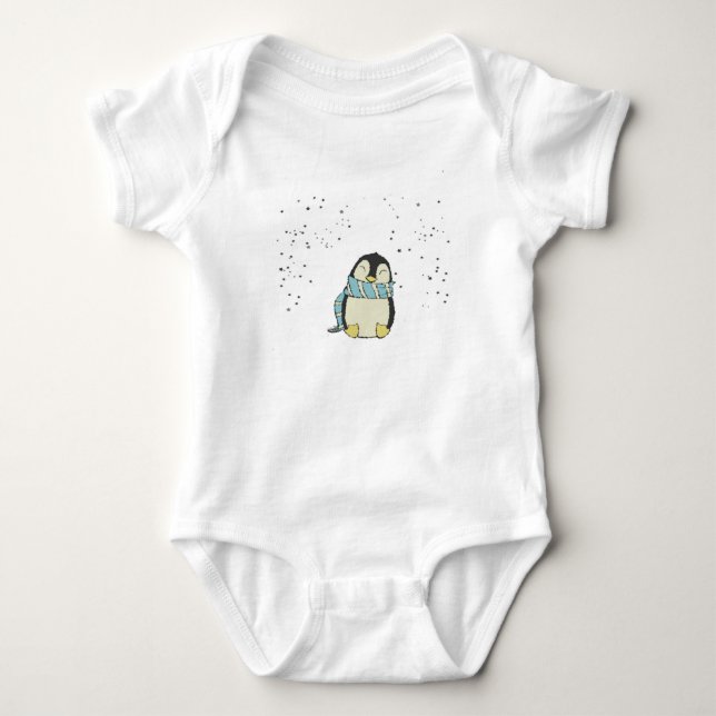 Penguin Baby Bodysuit (Front)