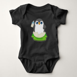 Penguin Baby bottle Milk Baby Bodysuit