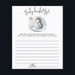 Penguin - Baby bucket list<br><div class="desc">Baby Shower invitation featuring an adorable watercolor arctic baby penguin on an ice floe. Winter Baby Shower. Arctic Penguin baby shower theme. Matching items available.</div>