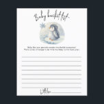 Penguin - Baby bucket list<br><div class="desc">Baby Shower invitation featuring an adorable watercolor arctic baby penguin on an ice floe. Winter Baby Shower. Arctic Penguin baby shower theme. Matching items available.</div>