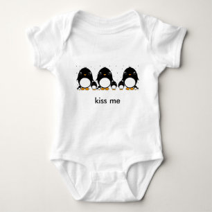 penguin baby , kiss me bodysuit