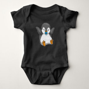 Penguin Baby Pacifier Baby Bodysuit