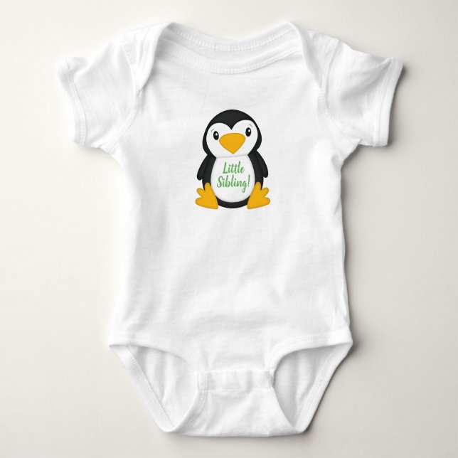 Penguin Baby Shower Bodysuit (Front)