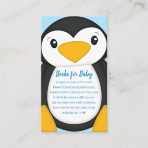 Penguin Baby Shower Enclosure Card