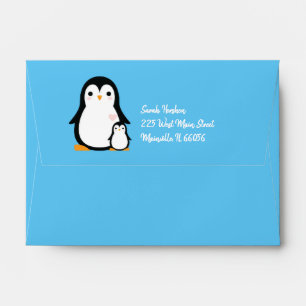 Penguin Baby Shower Envelope