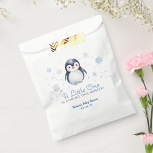 Penguin Baby Shower Favour Bag – Winter