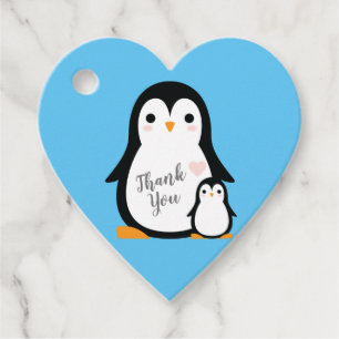 Penguin Baby Shower Favour Tags