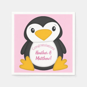Penguin Baby Shower Napkin