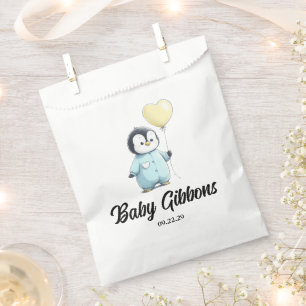 Penguin Baby Shower Napkins Favour Bags