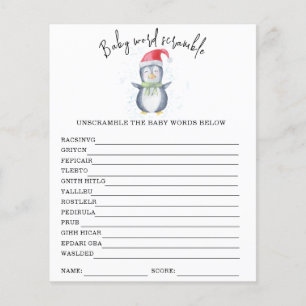 Penguin - Baby Word Scramble