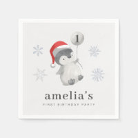 Penguin Balloon 1st Birthday