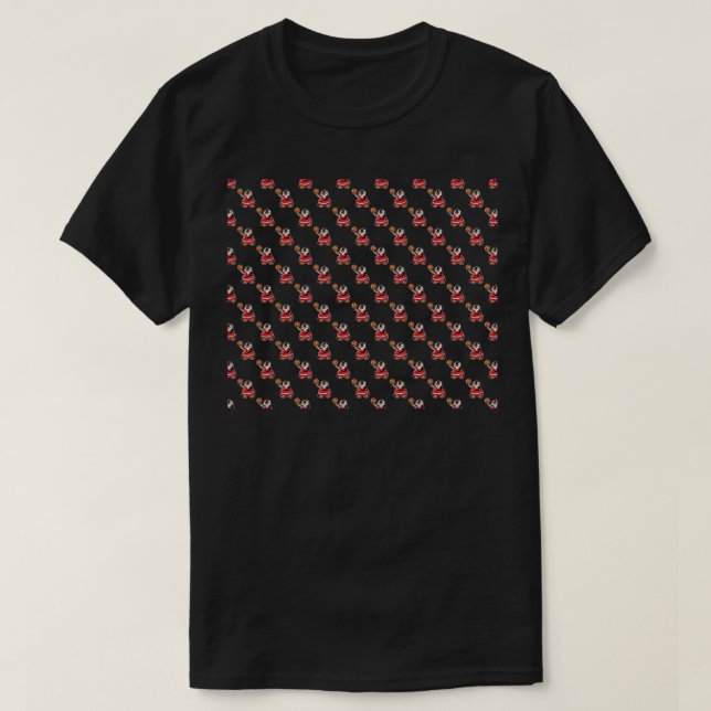 Penguin Basketball Pattern T-Shirt (Design Front)
