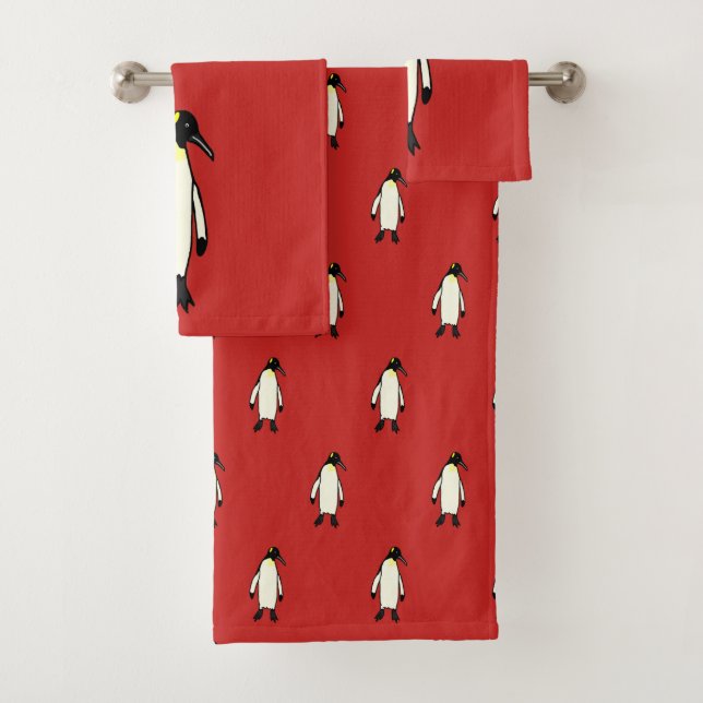 Penguin Bath Towel Set (Insitu)